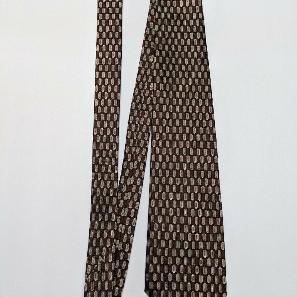 Van Heusen Geometric Silk Necktie - Picture 2 of 5